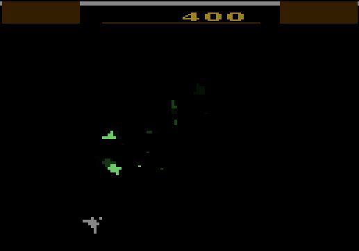 Gyruss - Atari 2600 game screenshot (1984) by Parker Brothers